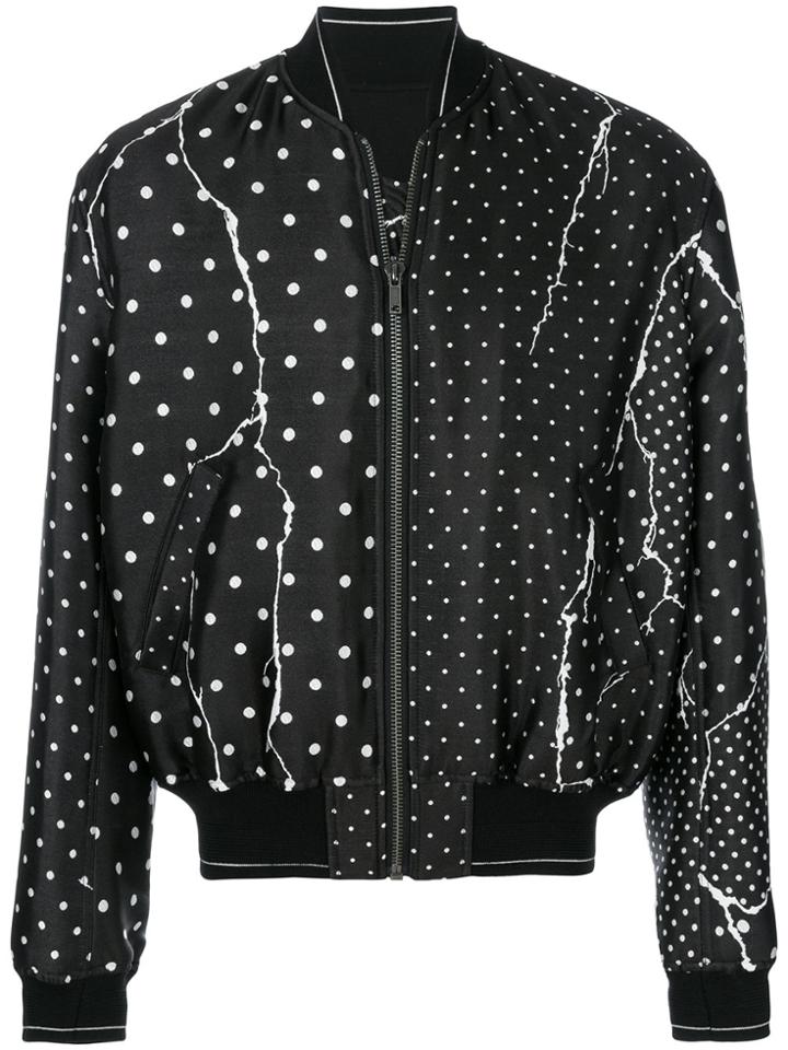 Haider Ackermann Polka-dot Bomber Jacket - Black