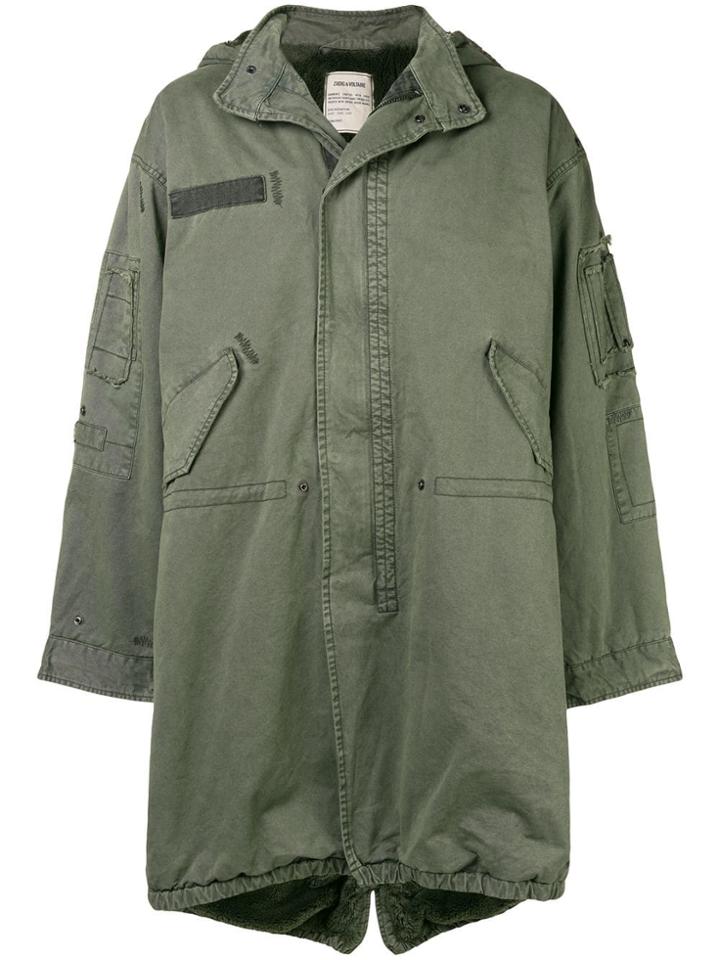 Zadig & Voltaire Kikoh Grunge Parka - Green