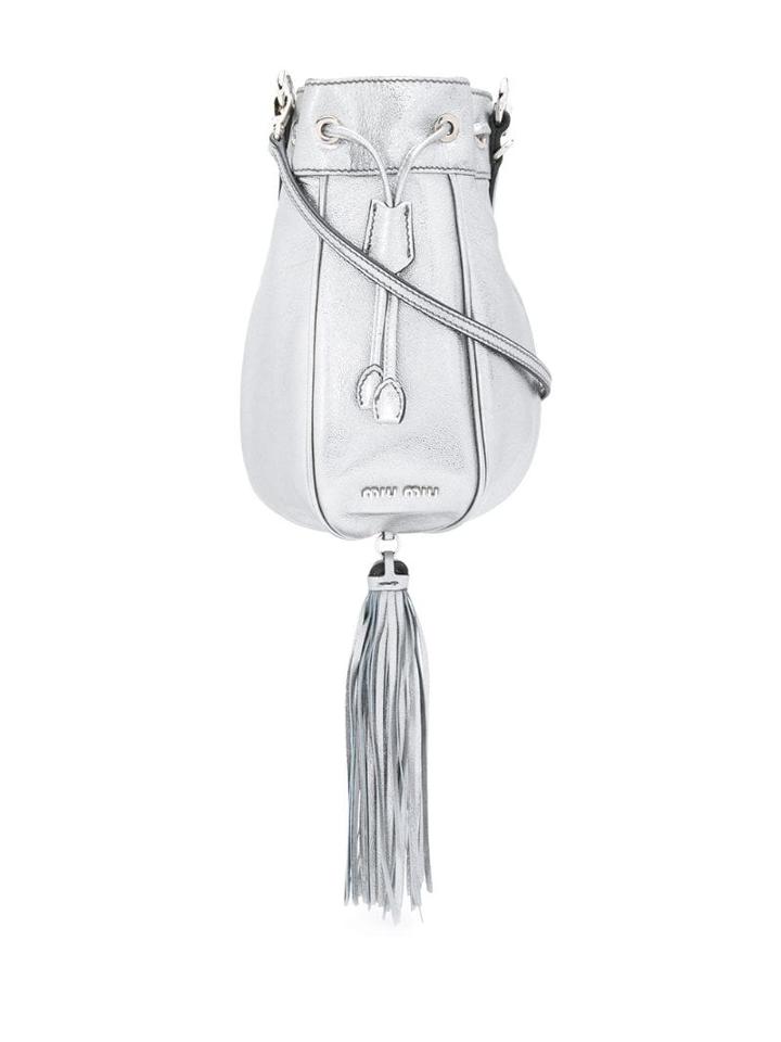Miu Miu Studded Bucket Bag - Metallic