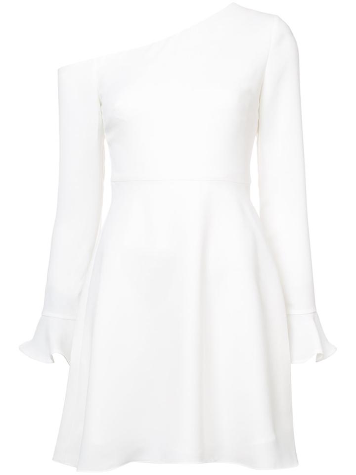 Likely Asymmetric One-shoulder Dress - White