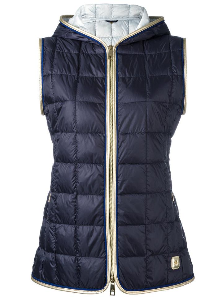 Fay Padded Vest, Women's, Size: Large, Blue, Polyamide/polyester/feather