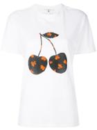 Ganni Patterned Cherry T-shirt - White