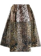 Pierre-louis Mascia Leopard Print Skirt - Brown