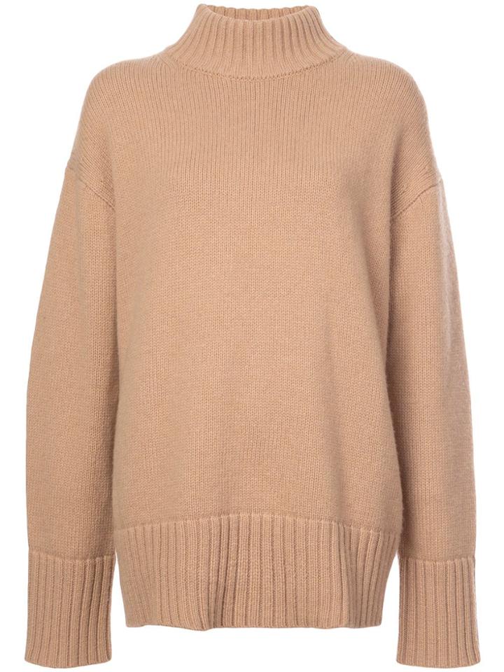 Proenza Schouler Wool Cashmere Turtleneck Sweater - Brown