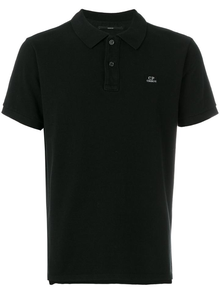 Cp Company Short Sleeved Polo Shirt - Black