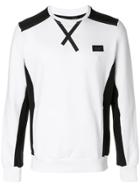 Plein Sport Colour Block Sweatshirt - White