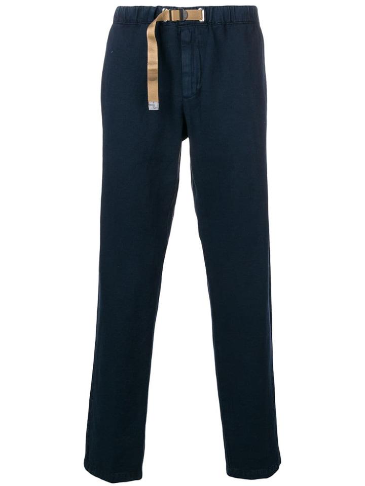 White Sand Regular Loose Fit Trousers - Blue