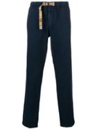 White Sand Regular Loose Fit Trousers - Blue