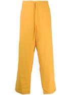 Jacquemus Wide Leg Drawstring Trousers - Yellow