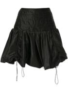 Aje Dalia Bubble Mini Skirt - Black