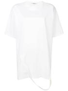 Chalayan Strap Detail Oversized T-shirt - White