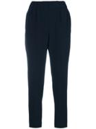 Brunello Cucinelli Tapered Cropped Trousers - Blue
