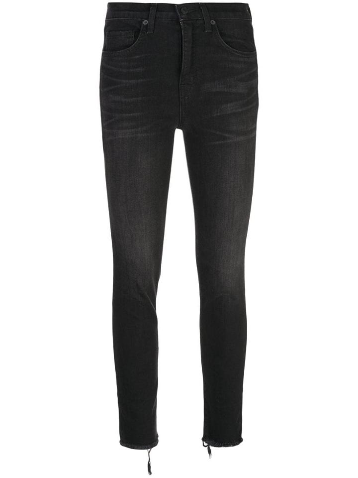 Nili Lotan Basalt Wash Skinny Jeans - Black