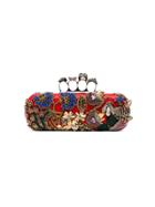 Alexander Mcqueen Crystal Embroidered Clutch