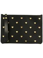Sophie Hulme Heart Stud Clutch, Women's, Black