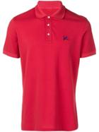 Isaia Chest Logo Polo Shirt - Red