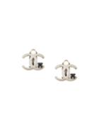 Chanel Pre-owned 2005 Interlocking Cc Clip-on Earrings - Silver