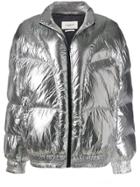 Isabel Marant Étoile Metallic Puffer Jacket - Silver