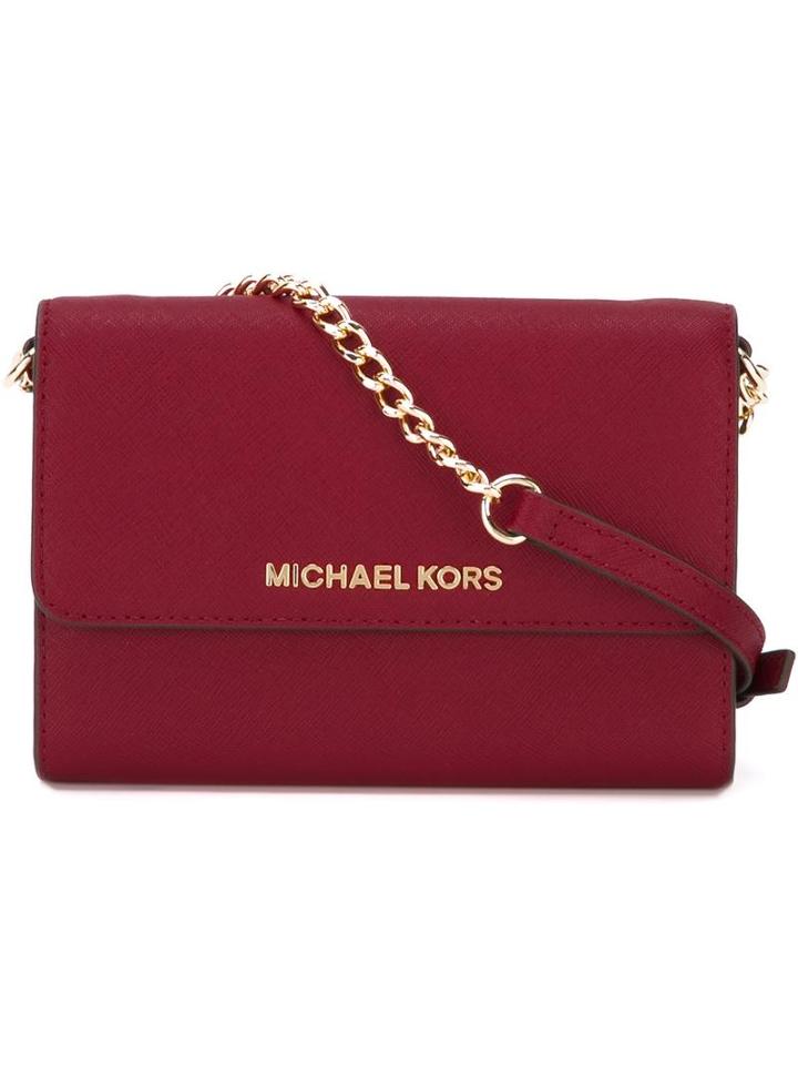 Michael Michael Kors 'daniela' Crossbody Bag, Women's, Red, Leather