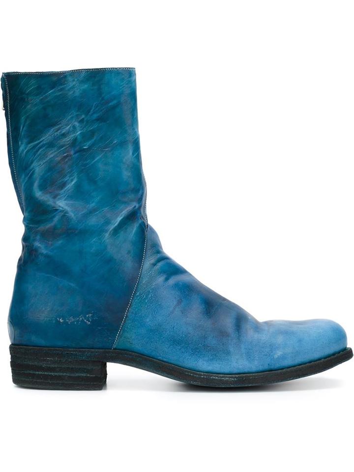 A Diciannoveventitre Asymmetric Zip Boots