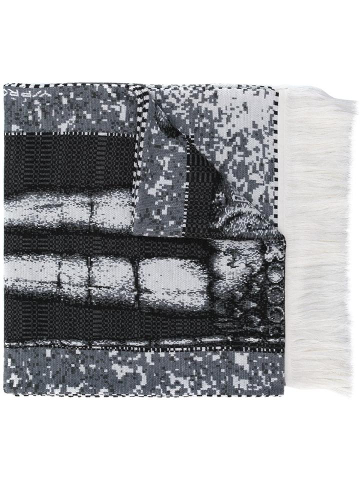 Y / Project Multi-pattern Scarf - Grey
