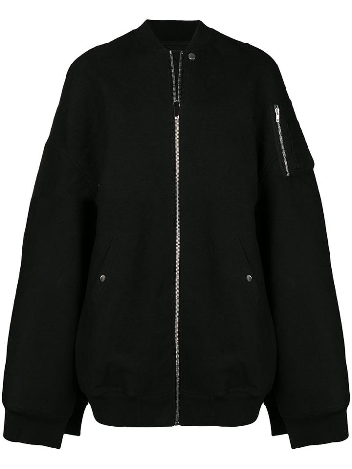 Rick Owens Bomber Cape Coat - Black