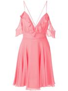 Tufi Duek Vestido Curto Seda - Pink