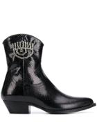 Chiara Ferragni Cowgirl Boots - Black