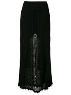 Andrea Bogosian Knit Maxi Skirt - Black