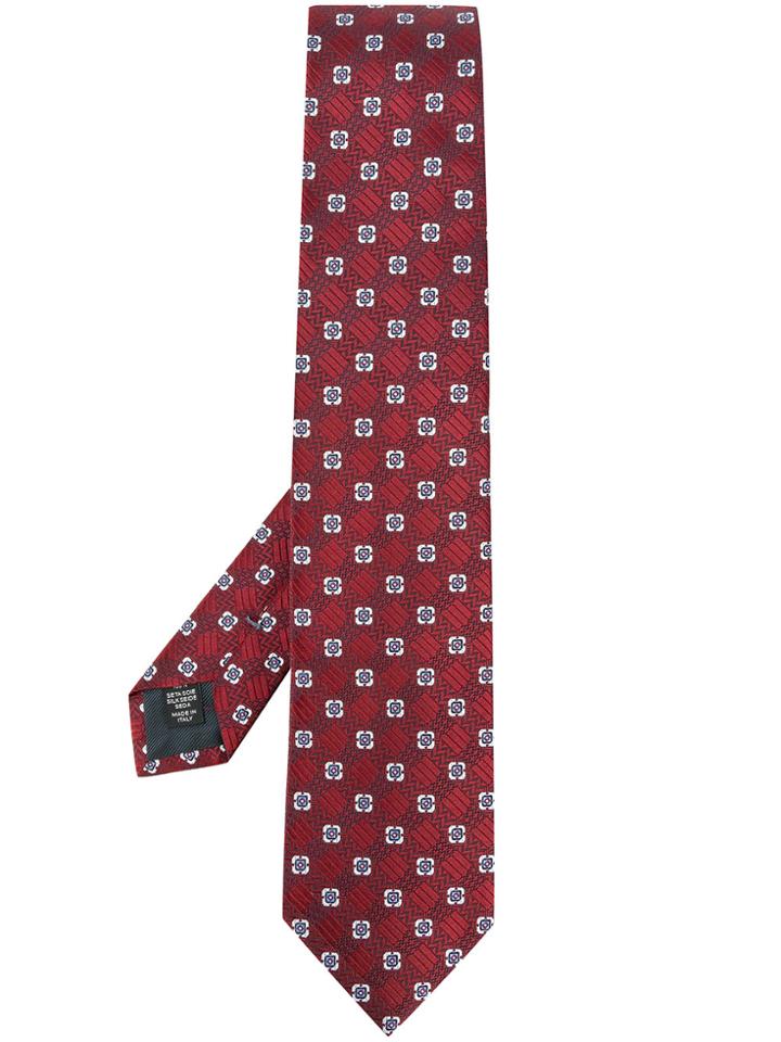 Ermenegildo Zegna Floral Tie - Red