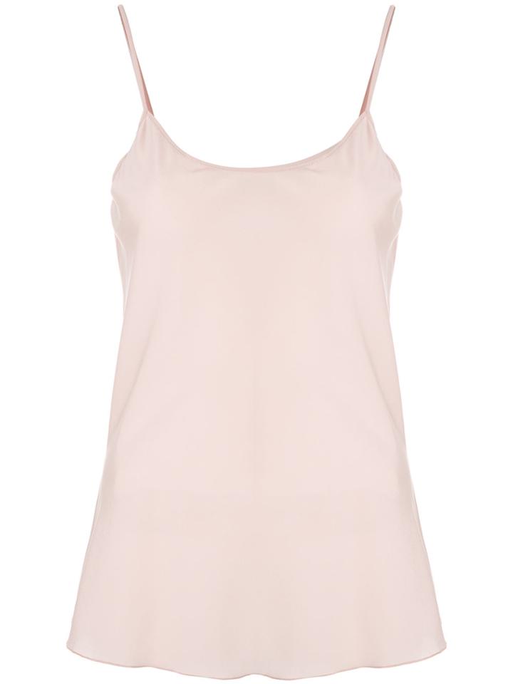 Blumarine Spaghetti Strap Vest - Pink & Purple
