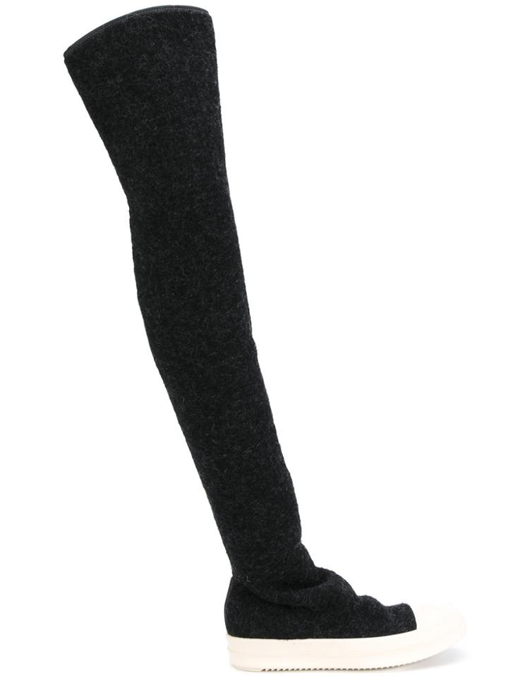Rick Owens Drkshdw Stocking Sneak Boots - Grey