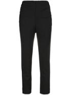 Jacquemus High Waisted Skinny Cropped Trousers - Black
