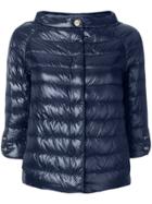 Herno Quilted Cropped Jacket - Blue