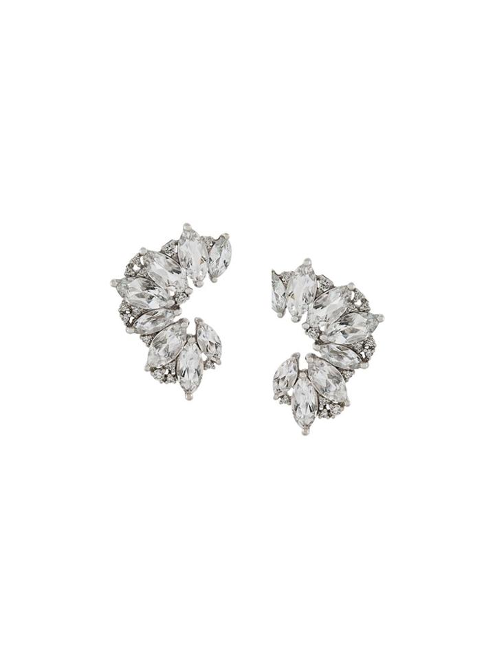 Elise Dray Topaz & Diamond Earrings - Metallic