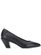 A.f.vandevorst Crocodile Effect Pumps - Black