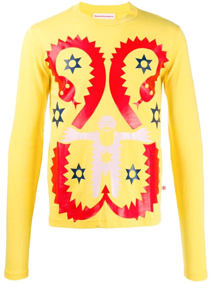 Walter Van Beirendonck Pre-owned 2009 Snake Printed Long-sleeved