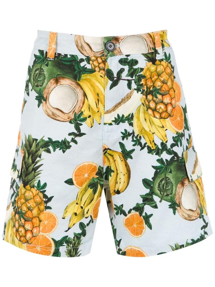 Osklen Printed Bermuda Shorts - Blue