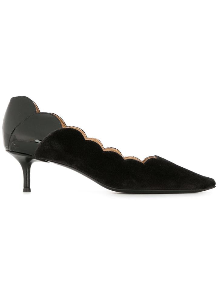 Chloé Lauren Pointy Toe Pumps - Black