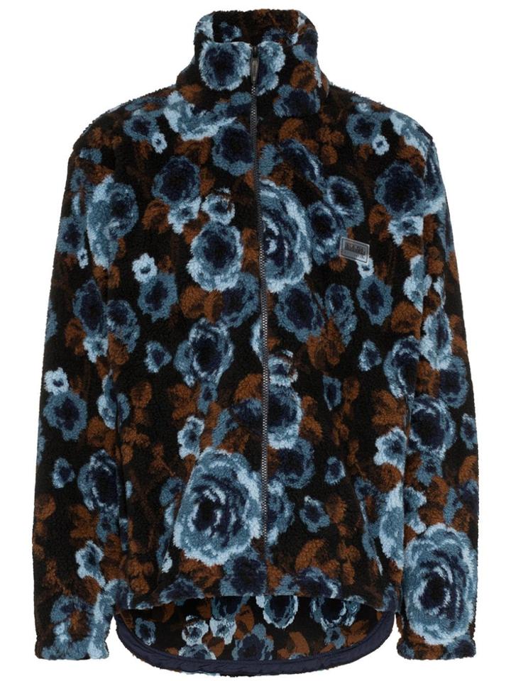 Napa By Martine Rose Floral Print Fleece Jacket - Blue