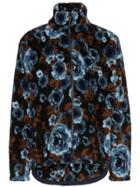 Napa By Martine Rose Floral Print Fleece Jacket - Blue