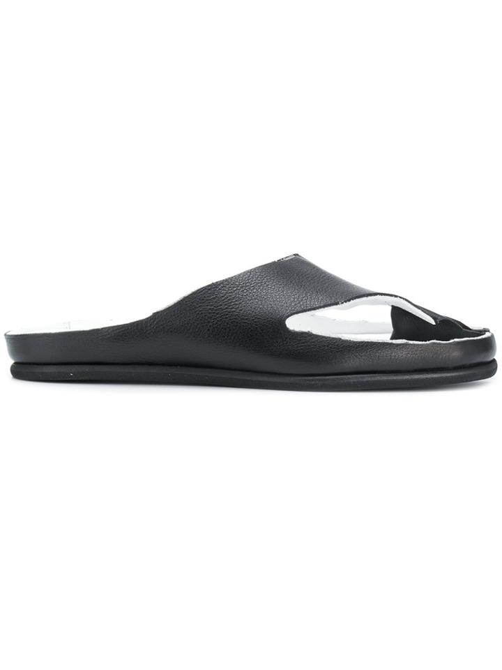 Maison Margiela Toe-strap Pool Slides - Black