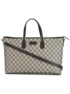 Gucci - Logo Motif Tote - Women - Leather - One Size, Nude/neutrals, Leather