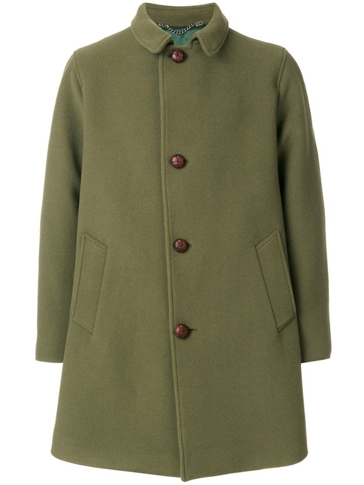 Doppiaa Oversized Wool Coat - Green