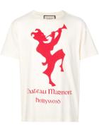 Gucci T-shirt With Chateau Marmont Print - Yellow