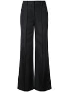 Adam Lippes Creased Flared Trousers - Black