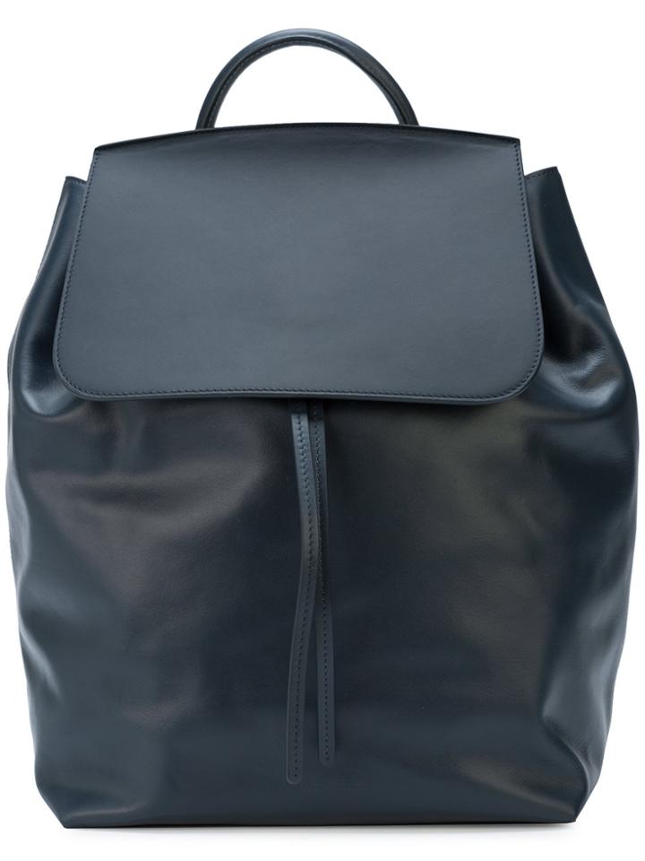 Mansur Gavriel Large Drawstring Backpack - Blue