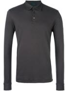 Zanone Longsleeved Polo Shirt, Men's, Size: 54, Grey, Cotton