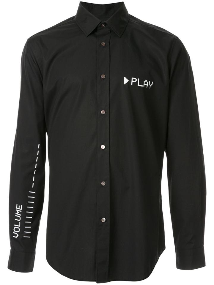 Ports V Play Print Shirt - Black