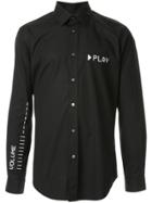 Ports V Play Print Shirt - Black